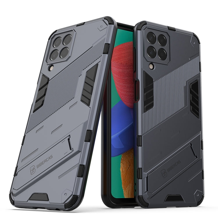 Punk Armor 2 in 1 PC + custodia per telefono antiurto in TPU con supporto invisibile, For Samsung Galaxy M33 5G India, For Samsung Galaxy M33 5G