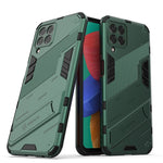 Punk Armor 2 in 1 PC + custodia per telefono antiurto in TPU con supporto invisibile, For Samsung Galaxy M33 5G India, For Samsung Galaxy M33 5G