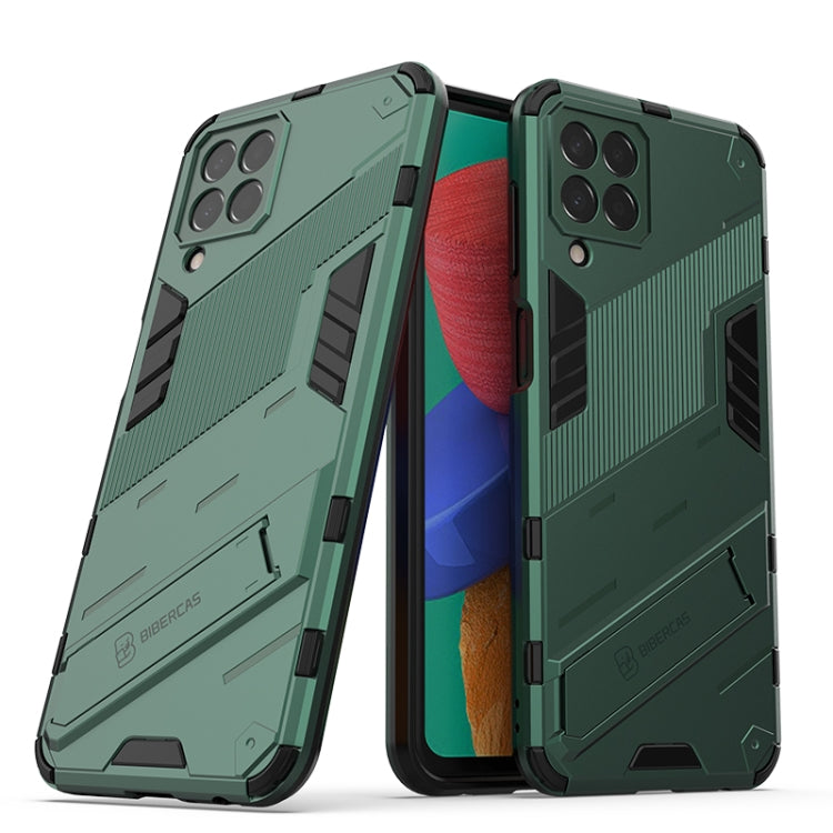 Punk Armor 2 in 1 PC + custodia per telefono antiurto in TPU con supporto invisibile, For Samsung Galaxy M33 5G India, For Samsung Galaxy M33 5G