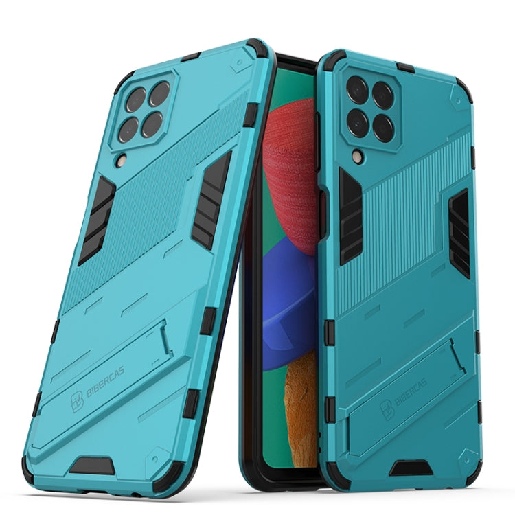 Punk Armor 2 in 1 PC + custodia per telefono antiurto in TPU con supporto invisibile, For Samsung Galaxy M33 5G India, For Samsung Galaxy M33 5G