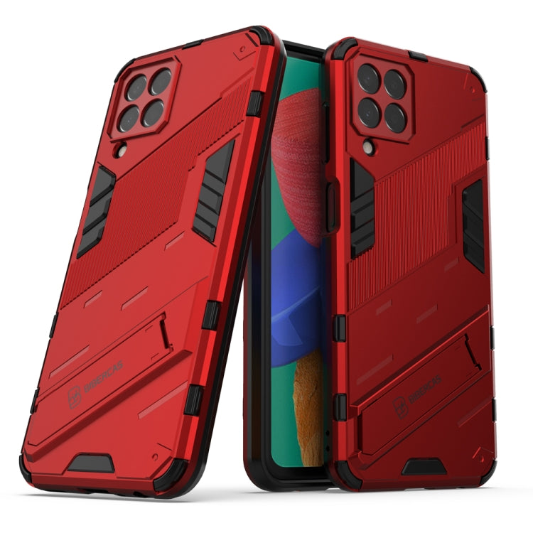 Punk Armor 2 in 1 PC + custodia per telefono antiurto in TPU con supporto invisibile, For Samsung Galaxy M33 5G India, For Samsung Galaxy M33 5G