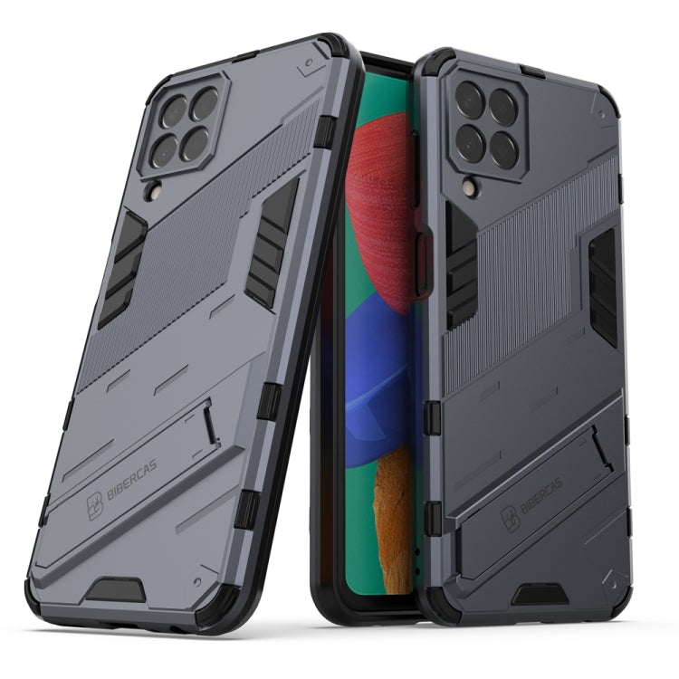 Punk Armor 2 in 1 PC + custodia per telefono antiurto in TPU con supporto invisibile, For Samsung Galaxy M33 5G India, For Samsung Galaxy M33 5G