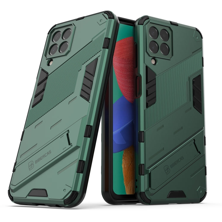 Punk Armor 2 in 1 PC + custodia per telefono antiurto in TPU con supporto invisibile, For Samsung Galaxy M33 5G India, For Samsung Galaxy M33 5G