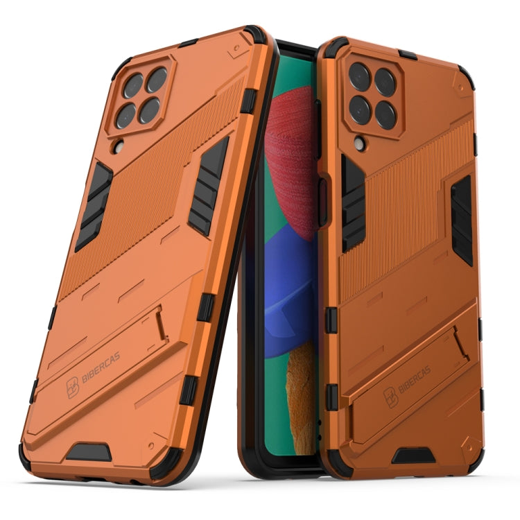 Punk Armor 2 in 1 PC + custodia per telefono antiurto in TPU con supporto invisibile, For Samsung Galaxy M33 5G India, For Samsung Galaxy M33 5G