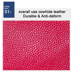 Portafoglio piccolo da donna in pelle bovina con texture Litchi
