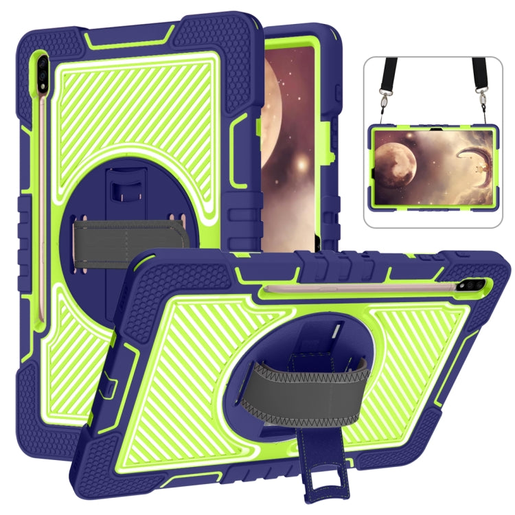 Rotazione a 360 gradi in silicone a contrasto di colore + custodia per tablet PC, For Samsung Galaxy Tab A7 Lite