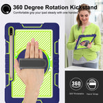 Rotazione a 360 gradi in silicone a contrasto di colore + custodia per tablet PC, For Samsung Galaxy Tab A7 Lite