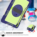 Rotazione a 360 gradi in silicone a contrasto di colore + custodia per tablet PC, For Samsung Galaxy Tab A7 Lite