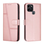 Custodia per telefono in pelle con fibbia in pelle di vitello cucita, For Tecno Spark 8 Pro, For Tecno Spark Go 2022 / Spark 8C, For Infinix Smart 6
