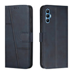 Custodia per telefono in pelle con fibbia in pelle di vitello cucita, For Tecno Spark 8 Pro, For Tecno Spark Go 2022 / Spark 8C, For Infinix Smart 6