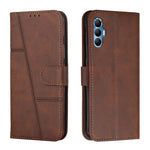 Custodia per telefono in pelle con fibbia in pelle di vitello cucita, For Tecno Spark 8 Pro, For Tecno Spark Go 2022 / Spark 8C, For Infinix Smart 6