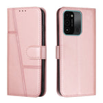 Custodia per telefono in pelle con fibbia in pelle di vitello cucita, For Tecno Spark 8 Pro, For Tecno Spark Go 2022 / Spark 8C, For Infinix Smart 6