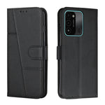 Custodia per telefono in pelle con fibbia in pelle di vitello cucita, For Tecno Spark 8 Pro, For Tecno Spark Go 2022 / Spark 8C, For Infinix Smart 6