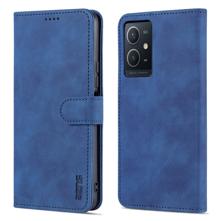 AZNS Skin Feel Calf Texture Custodia per telefono orizzontale in pelle a conchiglia, For vivo Y33s/Y75 5G