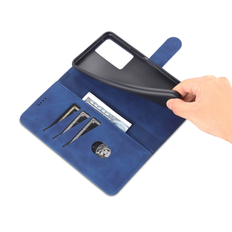 AZNS Skin Feel Calf Texture Custodia per telefono orizzontale in pelle a conchiglia, For vivo Y33s/Y75 5G