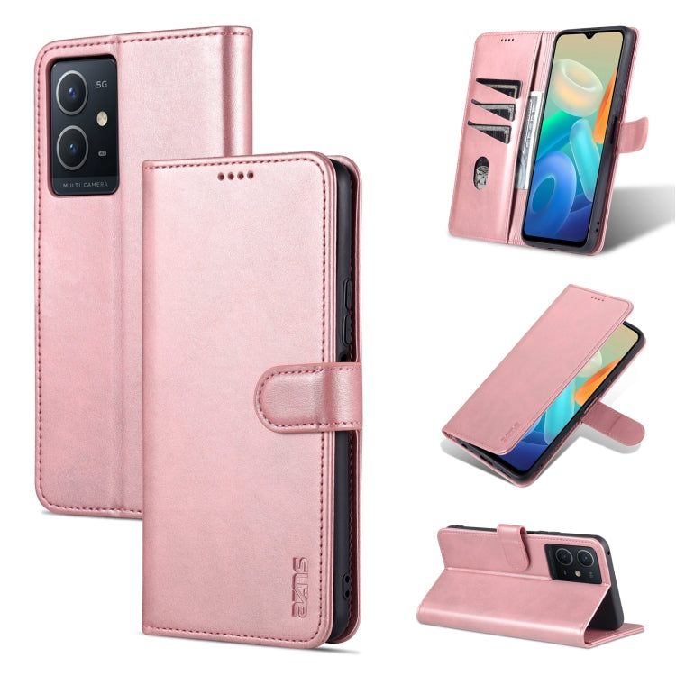 AZNS Skin Feel Calf Texture Custodia per telefono orizzontale in pelle a conchiglia, For vivo Y33s/Y75 5G