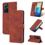 AZNS Skin Feel Calf Texture Custodia per telefono orizzontale in pelle a conchiglia, For vivo Y33s/Y75 5G