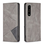 Custodia per telefono in pelle magnetica invisibile prismatica, For Sony Xperia 1 III, For Sony Xperia 5 III, For Sony Xperia 10 III
