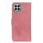 KHAZNEH Custodia per telefono in pelle con trama in pelle bovina, For Samsung Galaxy M33 5G