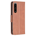 Custodia per telefono in pelle con trama in pelle di agnello, For Sony Xperia 1 III, For Sony Xperia 5 III, For Sony Xperia 10 III