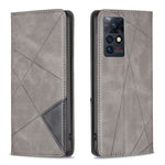 Custodia per telefono in pelle magnetica invisibile prismatica, For Infinix Zero X / X Pro