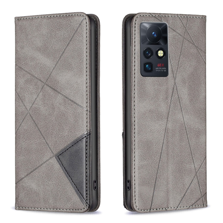 Custodia per telefono in pelle magnetica invisibile prismatica, For Infinix Zero X / X Pro