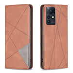 Custodia per telefono in pelle magnetica invisibile prismatica, For Infinix Zero X / X Pro