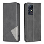 Custodia per telefono in pelle magnetica invisibile prismatica, For Infinix Zero X / X Pro