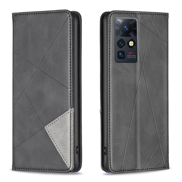 Custodia per telefono in pelle magnetica invisibile prismatica, For Infinix Zero X / X Pro
