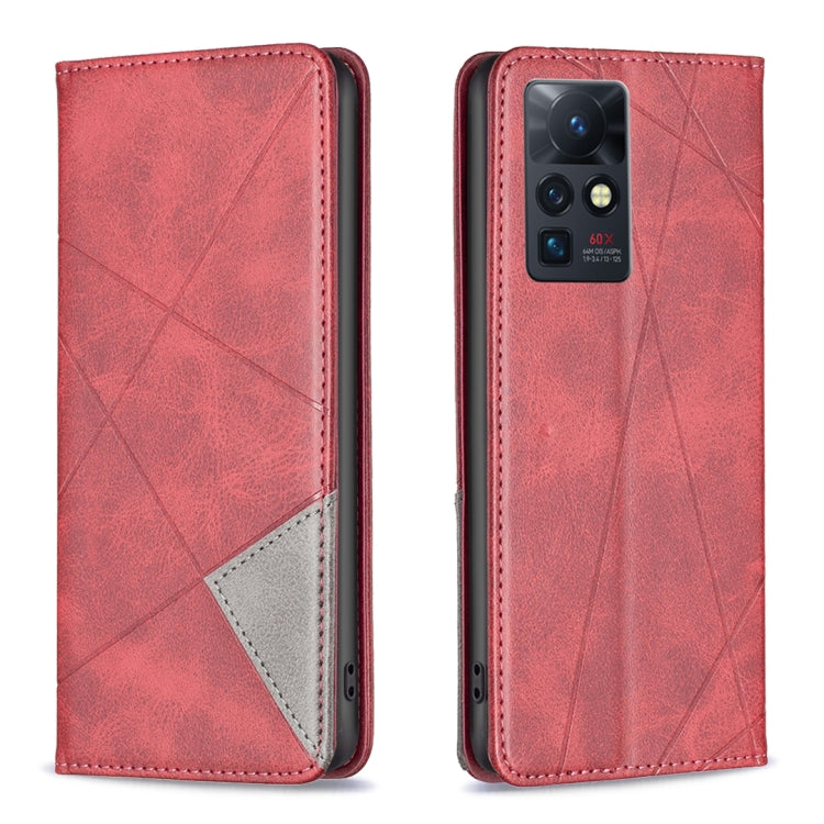 Custodia per telefono in pelle magnetica invisibile prismatica, For Infinix Zero X / X Pro