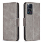 Custodia per telefono in pelle con trama in pelle di agnello, For Infinix Zero X / X Pro