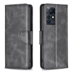 Custodia per telefono in pelle con trama in pelle di agnello, For Infinix Zero X / X Pro