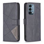 BF05 Custodia per telefono in pelle con struttura a rombo con fibbia magnetica, For OnePlus Nord N200 5G, For OPPO Find X5 Pro, For OPPO Reno7 5G Global, For Infinix Zero X Neo