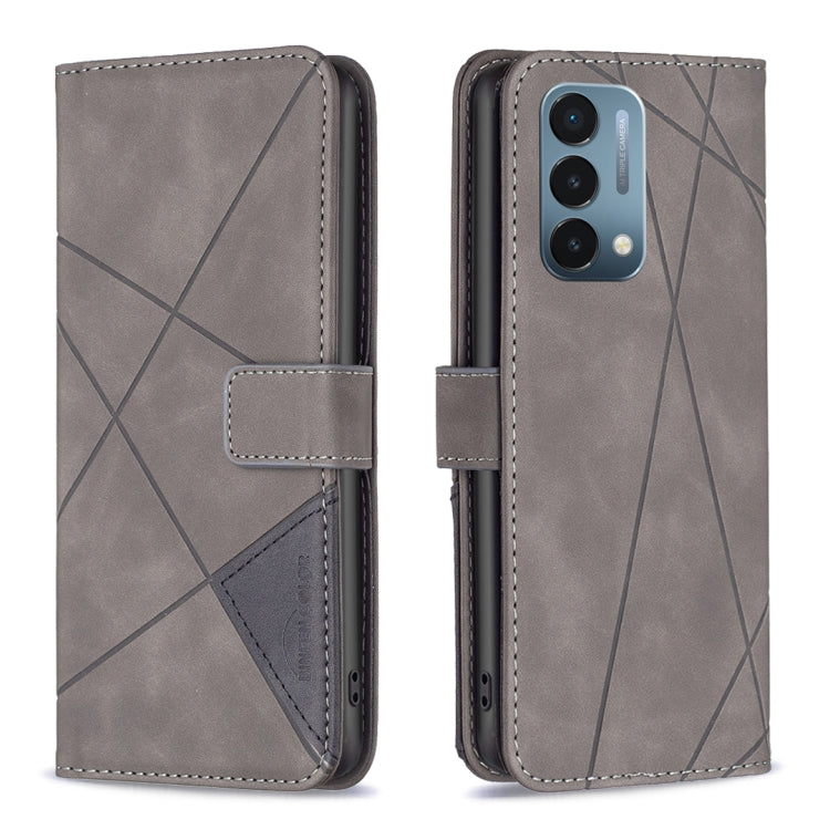 BF05 Custodia per telefono in pelle con struttura a rombo con fibbia magnetica, For OnePlus Nord N200 5G, For OPPO Find X5 Pro, For OPPO Reno7 5G Global, For Infinix Zero X Neo