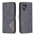 BF05 Custodia per telefono in pelle con struttura a rombo con fibbia magnetica, For OnePlus Nord N200 5G, For OPPO Find X5 Pro, For OPPO Reno7 5G Global, For Infinix Zero X Neo