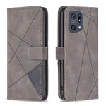 BF05 Custodia per telefono in pelle con struttura a rombo con fibbia magnetica, For OnePlus Nord N200 5G, For OPPO Find X5 Pro, For OPPO Reno7 5G Global, For Infinix Zero X Neo