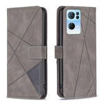 BF05 Custodia per telefono in pelle con struttura a rombo con fibbia magnetica, For OnePlus Nord N200 5G, For OPPO Find X5 Pro, For OPPO Reno7 5G Global, For Infinix Zero X Neo