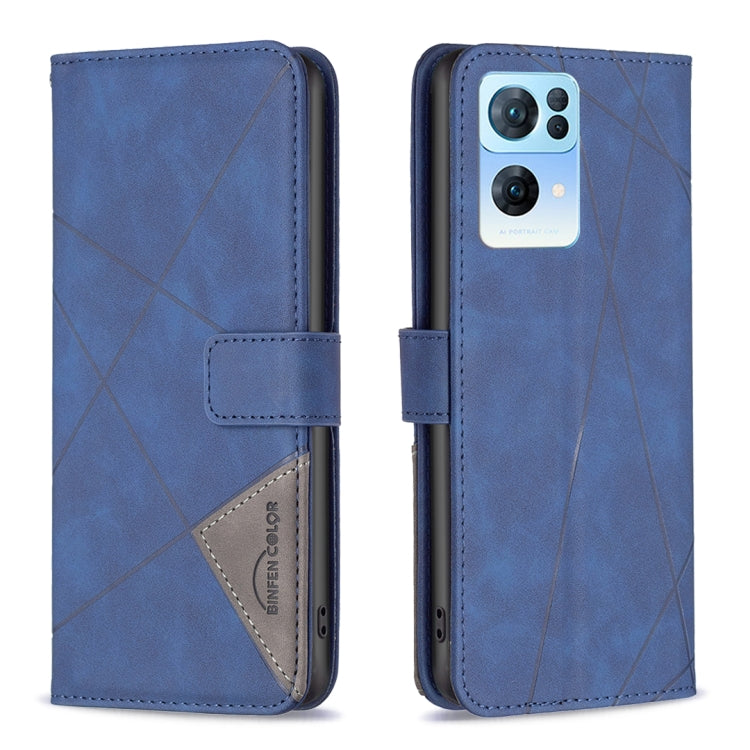 BF05 Custodia per telefono in pelle con struttura a rombo con fibbia magnetica, For OnePlus Nord N200 5G, For OPPO Find X5 Pro, For OPPO Reno7 5G Global, For Infinix Zero X Neo