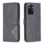 BF05 Custodia per telefono in pelle con struttura a rombo con fibbia magnetica, For OnePlus Nord N200 5G, For OPPO Find X5 Pro, For OPPO Reno7 5G Global, For Infinix Zero X Neo