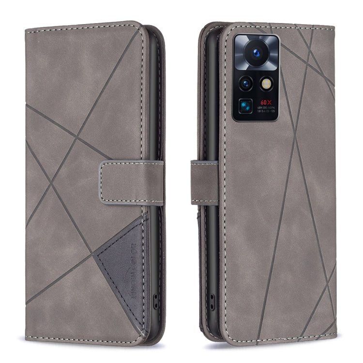 BF05 Custodia per telefono in pelle con struttura a rombo con fibbia magnetica, For OnePlus Nord N200 5G, For OPPO Find X5 Pro, For OPPO Reno7 5G Global, For Infinix Zero X Neo