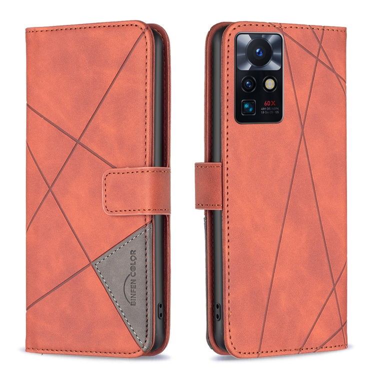 BF05 Custodia per telefono in pelle con struttura a rombo con fibbia magnetica, For OnePlus Nord N200 5G, For OPPO Find X5 Pro, For OPPO Reno7 5G Global, For Infinix Zero X Neo