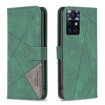 BF05 Custodia per telefono in pelle con struttura a rombo con fibbia magnetica, For OnePlus Nord N200 5G, For OPPO Find X5 Pro, For OPPO Reno7 5G Global, For Infinix Zero X Neo
