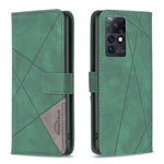 BF05 Custodia per telefono in pelle con struttura a rombo con fibbia magnetica, For Infinix Zero X / X Pro