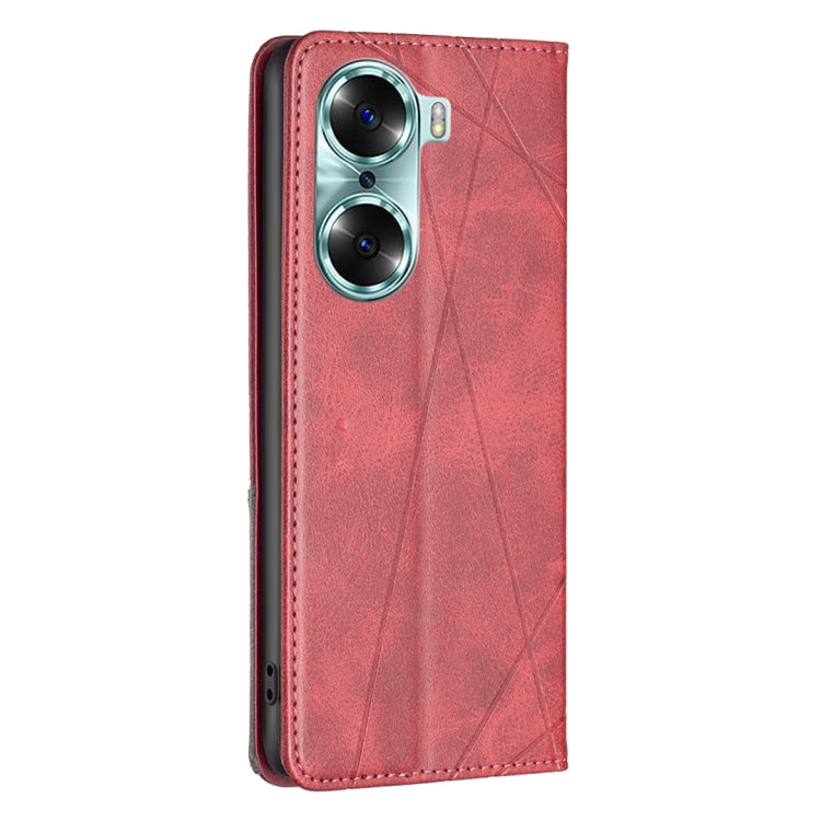 Custodia per telefono in pelle magnetica invisibile prismatica, For Honor 60, For Honor 60 Pro