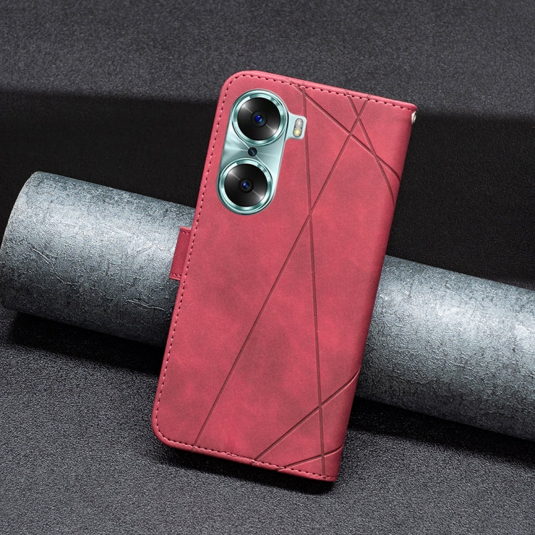 Custodia per cellulare in pelle a vibrazione orizzontale con fibbia magnetica a rombo, For Honor 60, For Honor 60 Pro