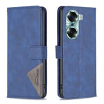 Custodia per cellulare in pelle a vibrazione orizzontale con fibbia magnetica a rombo, For Honor 60, For Honor 60 Pro