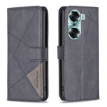 Custodia per cellulare in pelle a vibrazione orizzontale con fibbia magnetica a rombo, For Honor 60, For Honor 60 Pro