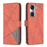 Custodia per cellulare in pelle a vibrazione orizzontale con fibbia magnetica a rombo, For Honor 60, For Honor 60 Pro