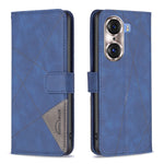 Custodia per cellulare in pelle a vibrazione orizzontale con fibbia magnetica a rombo, For Honor 60, For Honor 60 Pro