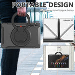 Impugnatura con impugnatura a rotazione 360 TPU + custodia per tablet PC, For Samsung Galaxy Tab S10 Ultra / S9 Ultra /  S8 Ultra